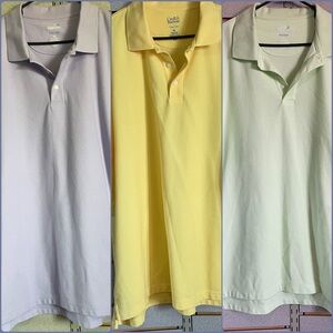 Lot Of 3 Men’s Croft & Barrow Easy Care XXL Polo Shirt 2X Short Sleeve Spring